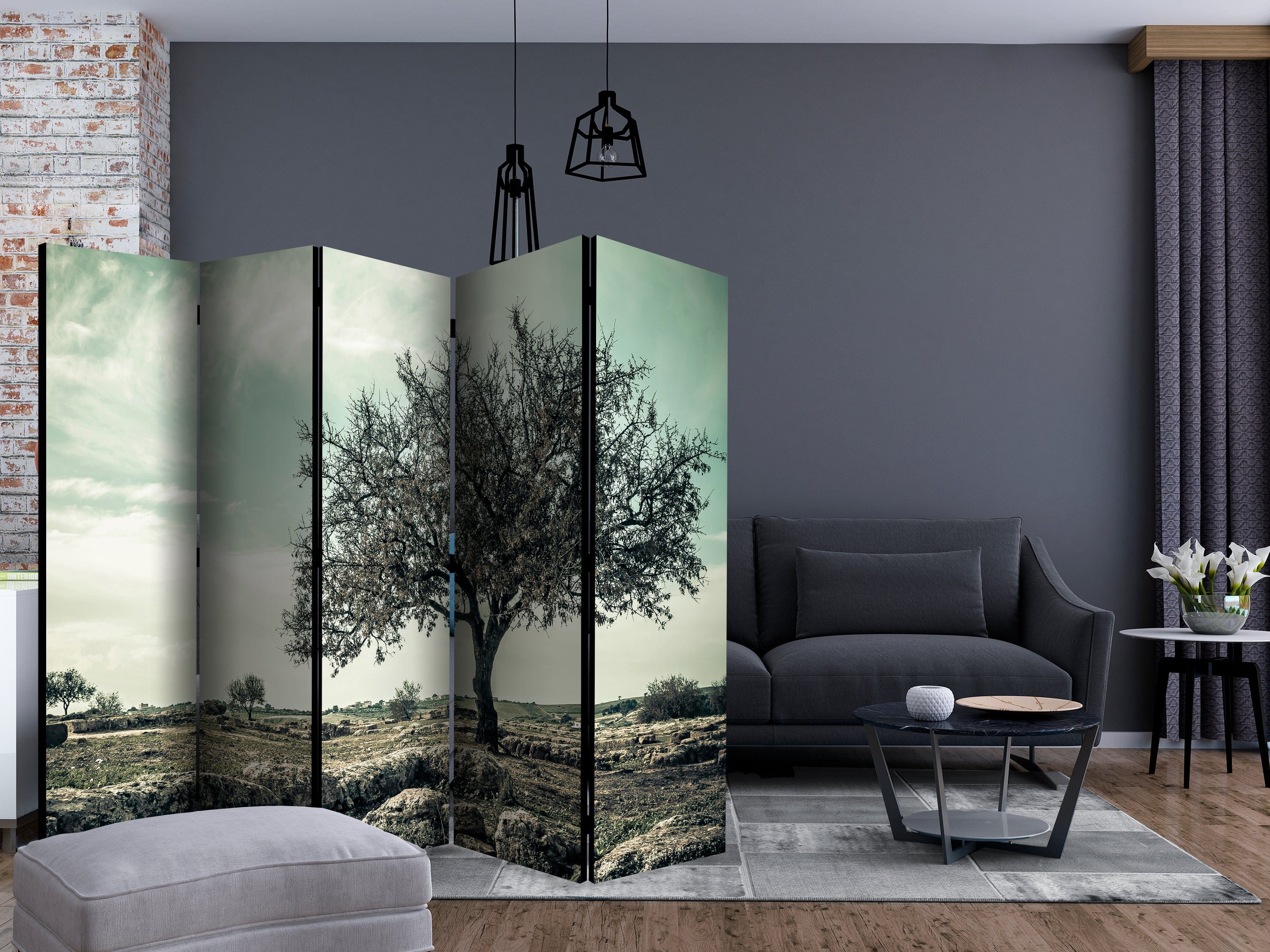 Aizslietnis 5-daļīgs - Vintāžas koks (225x172cm) Home Trends