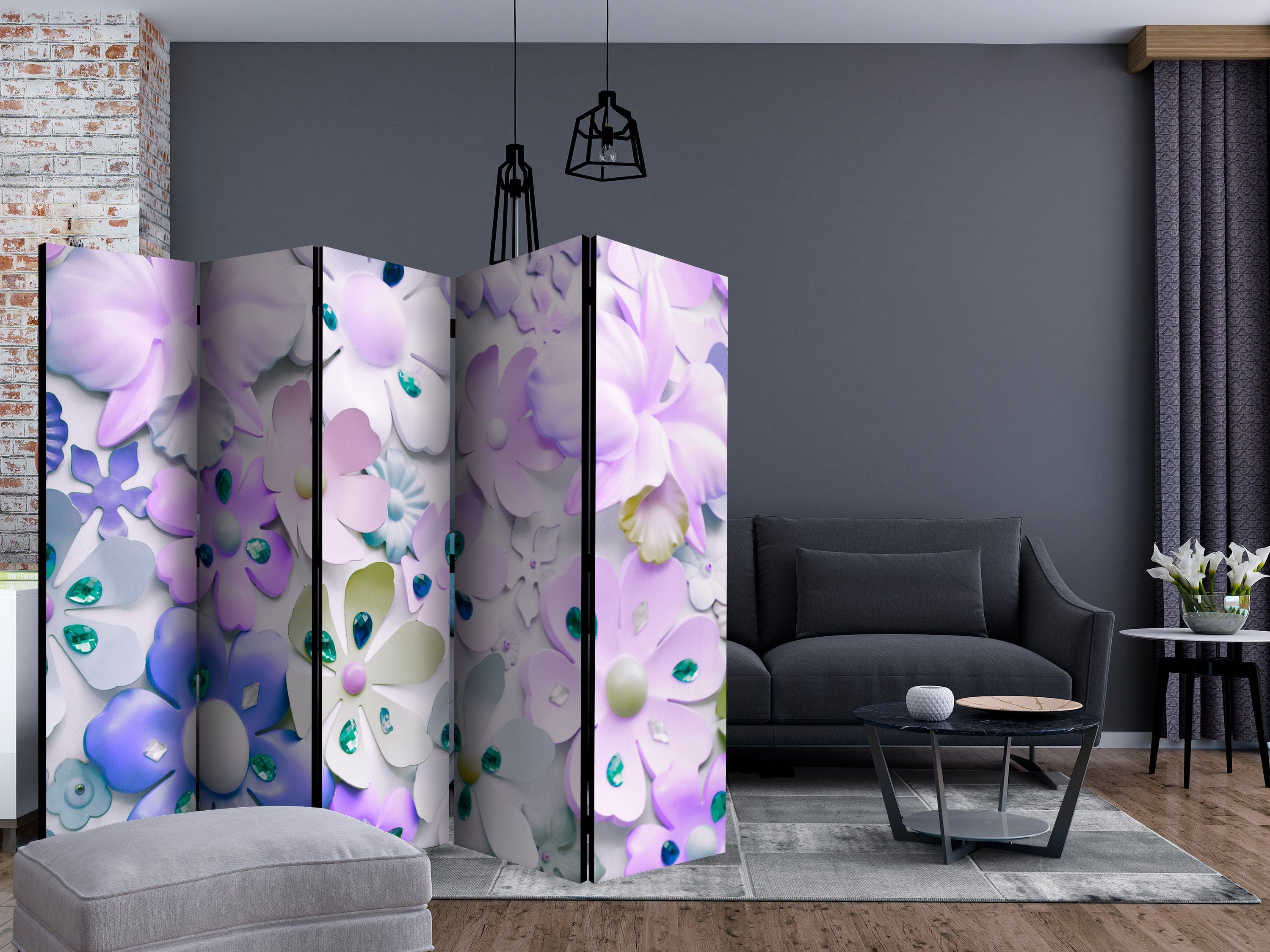 Aizslietnis 5-daļīgs - Violets saldums (225x172cm) 225x172 cm Home Trends