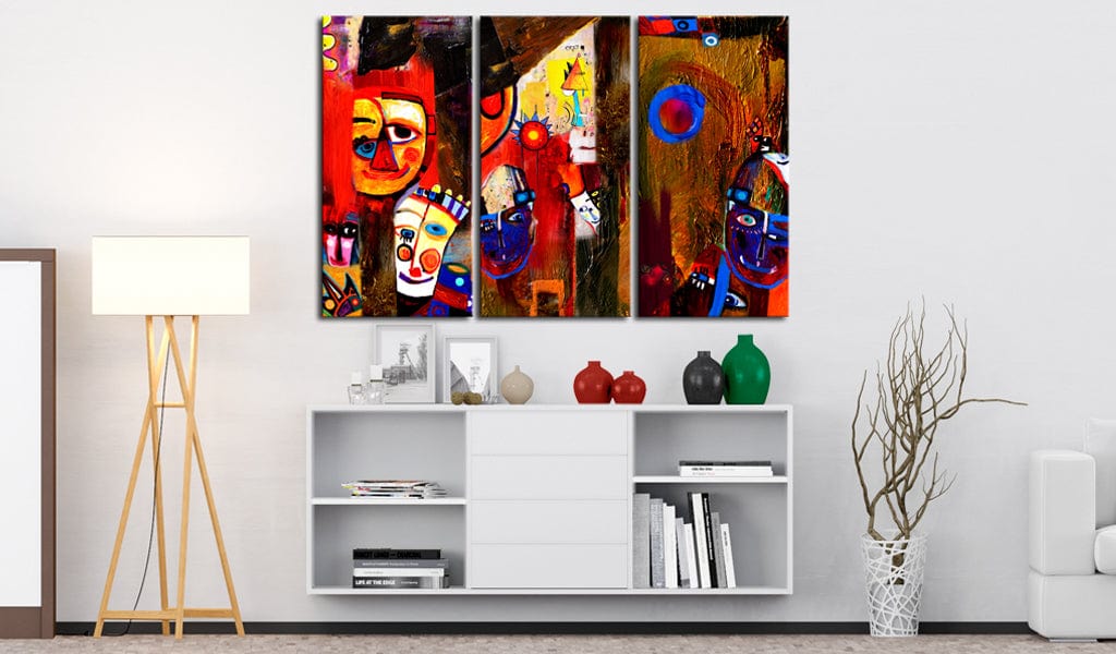 Ar rokām gleznota Kanva - Abstract Carnival 120x80 Home Trends