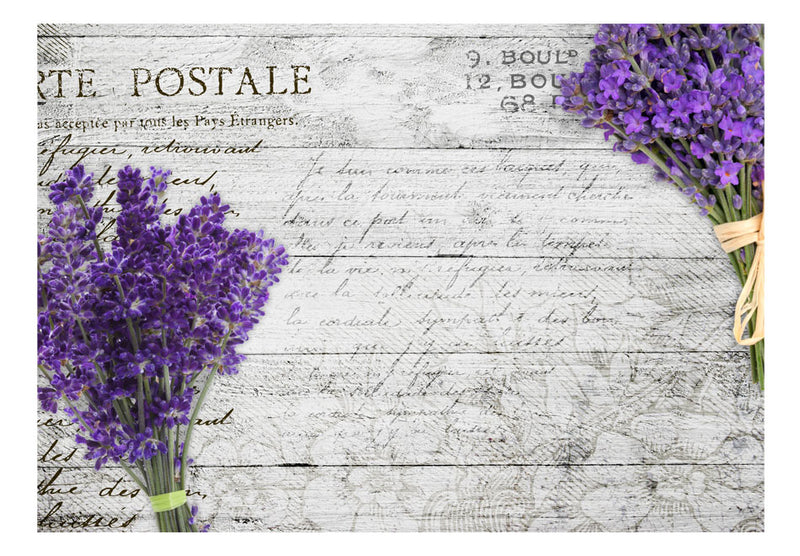 Fototapetes ar ziediem - Lavandas pastkarte