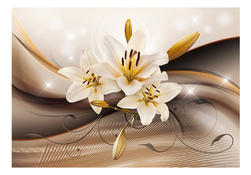 Fototapetes ar ziediem - Zelta lilija