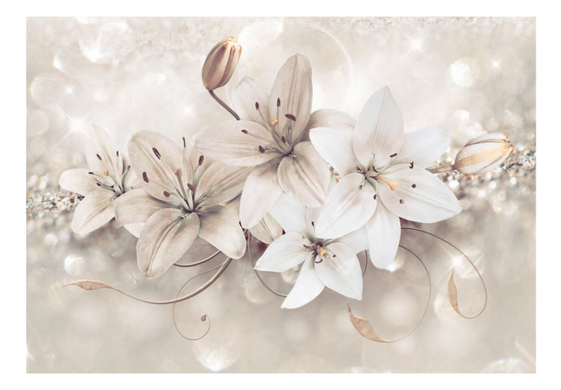 Fototapetes ar ziediem - Dimanta lilijas