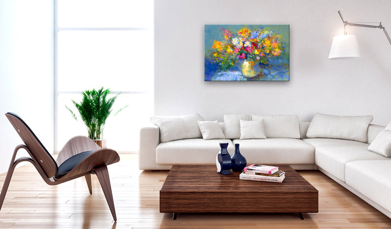 Ar rokām gleznota Kanva -  Autumn Bouquet