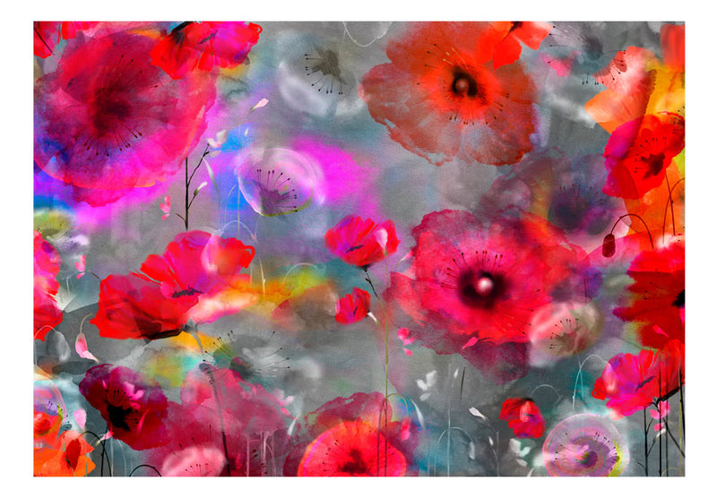 Fototapetes ar ziediem - Krāsotas magones