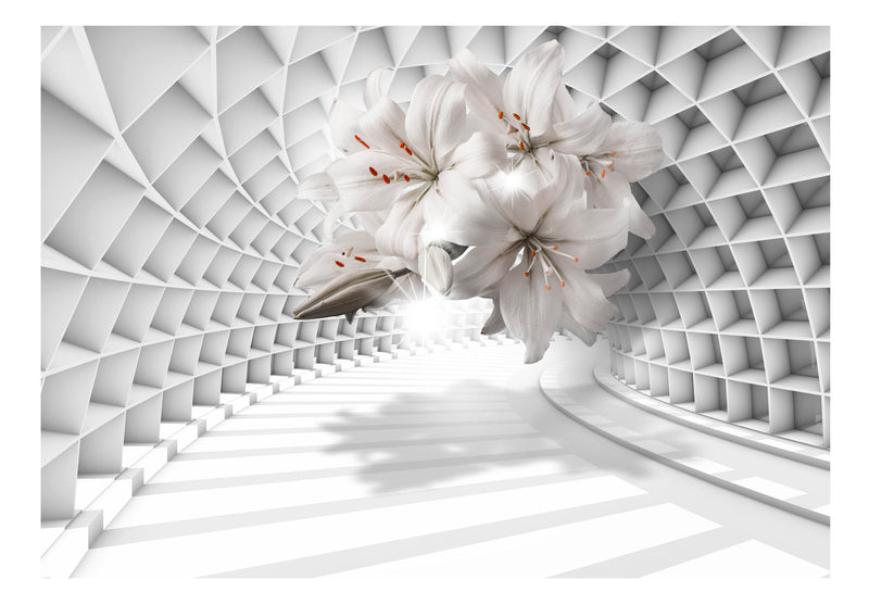 Fototapetes ar ziediem - Ziedi tunelī