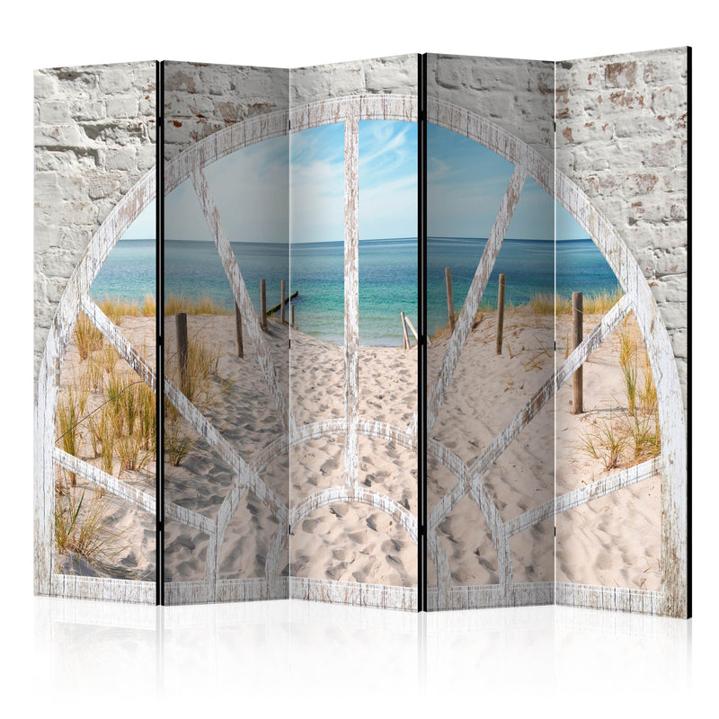 Aizslietnis 5-daļīgs - Skats no loga - pludmale (225x172cm)