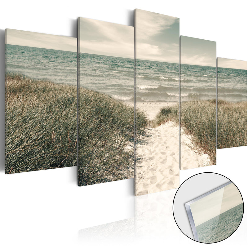 Glezna ar akrila stiklu - Klusā pludmale