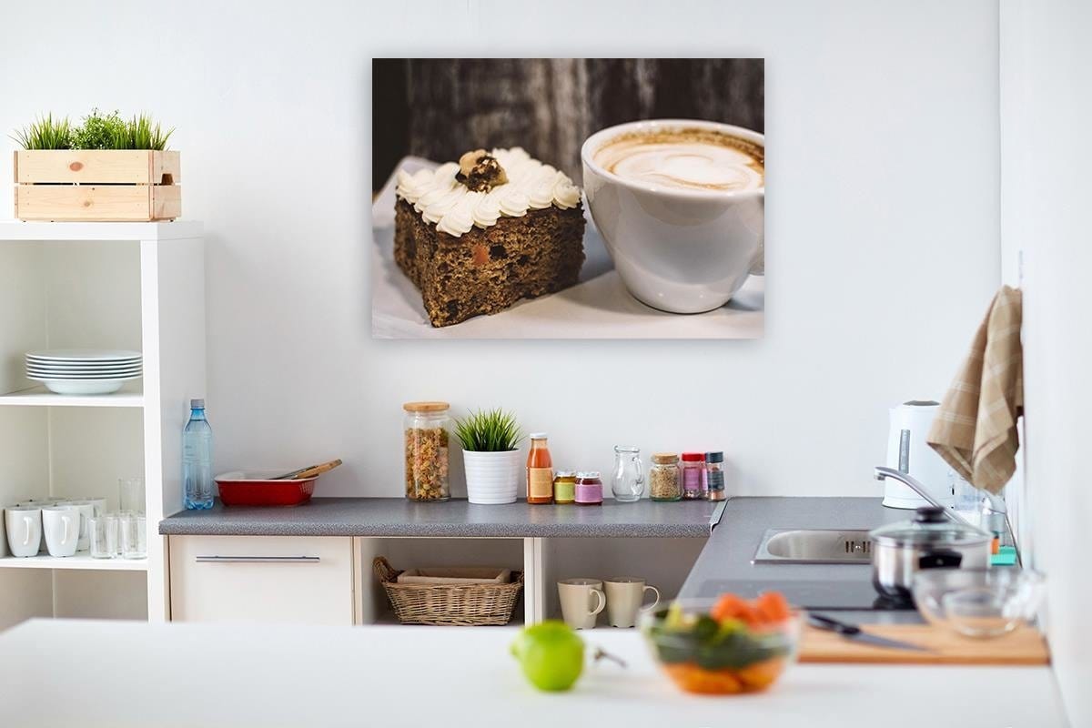 Dekoratīvais panelis - Cappuccino And A Slice Of Cake  Home Trends Deco