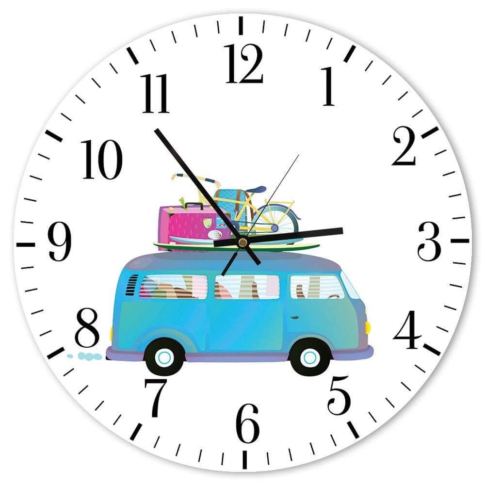 Dekoratīvais sienas pulkstenis Time for a trip   E-interjers.lv