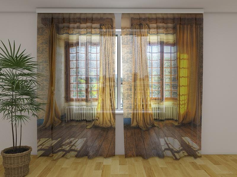 Dienas un nakts aizkari - Ekskluzivitāte 180 x 140 cm (2X 90x140 cm) / Сaurspīdīgs šifons E-interjers.lv