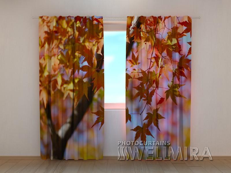 Dienas un nakts aizkari - Kļavu lapas 180 x 140 cm (2X 90x140 cm) / SCREEN E-interjers.lv