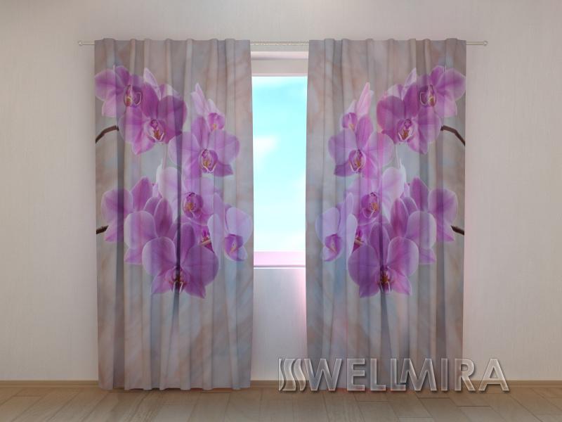 Dienas un nakts aizkari - Kolibri orhidejas 2. versija 180 x 140 cm (2X 90x140 cm) / SCREEN E-interjers.lv