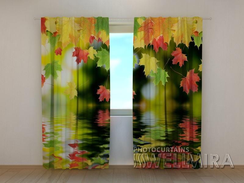 Dienas un nakts aizkari - Lapas virs ūdens 180 x 140 cm (2X 90x140 cm) / SCREEN E-interjers.lv