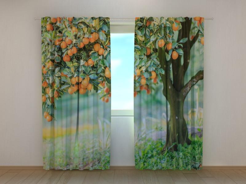Dienas un nakts aizkari - Mandarīna koks 180 x 140 cm (2X 90x140 cm) / SCREEN E-interjers.lv