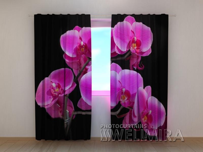 Dienas un nakts aizkari - Orhideju zariņš 180 x 140 cm (2X 90x140 cm) / SCREEN E-interjers.lv