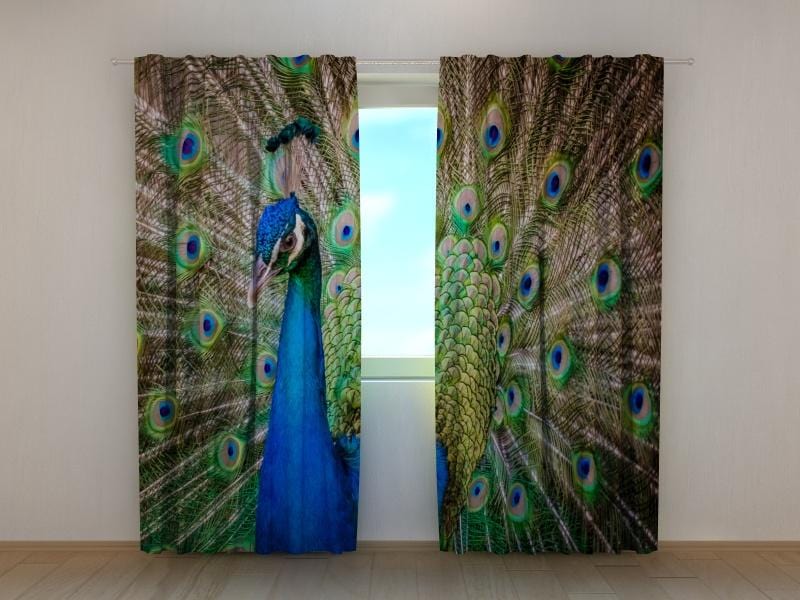 Dienas un nakts aizkari - Pārsteidzošs pāvs 180 x 140 cm (2X 90x140 cm) / SCREEN E-interjers.lv