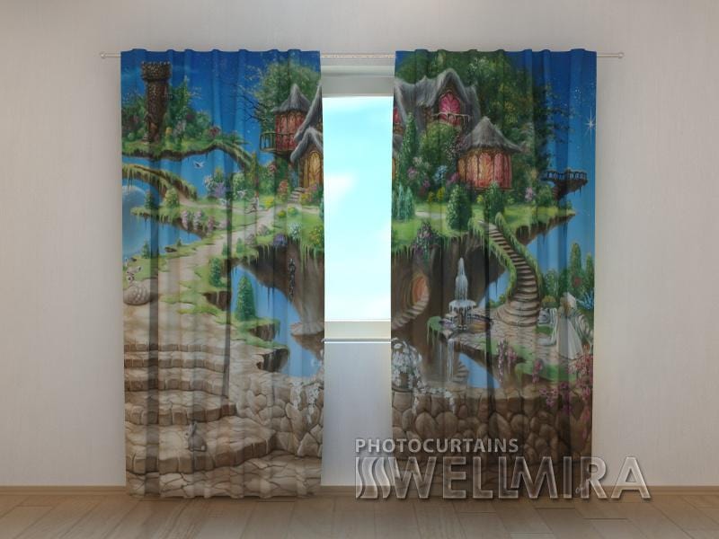Dienas un nakts aizkari - Pasaku pasaule 1. versija 180 x 140 cm (2X 90x140 cm) / SCREEN E-interjers.lv