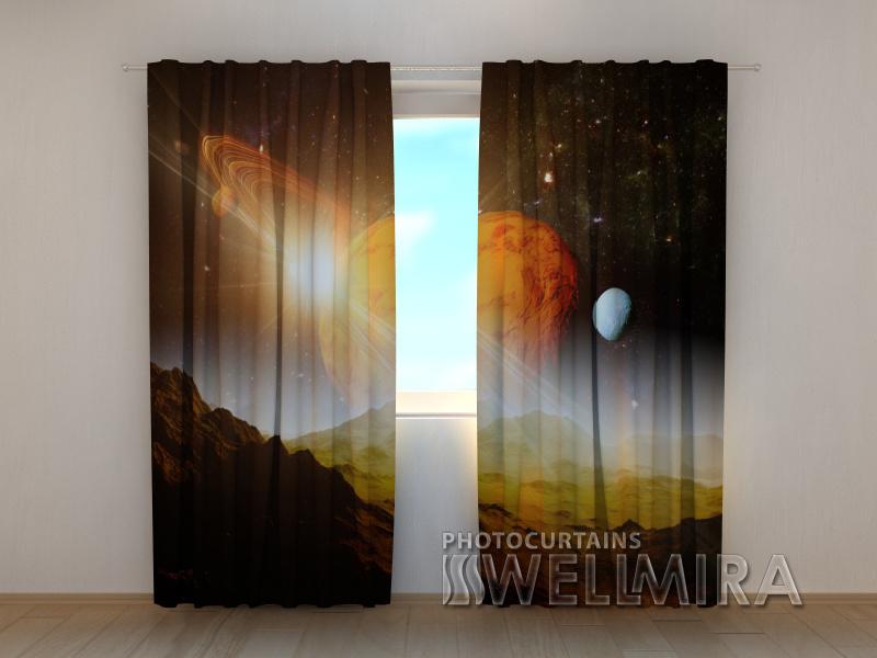 Dienas un nakts aizkari - Planētas 180 x 140 cm (2X 90x140 cm) / SCREEN E-interjers.lv