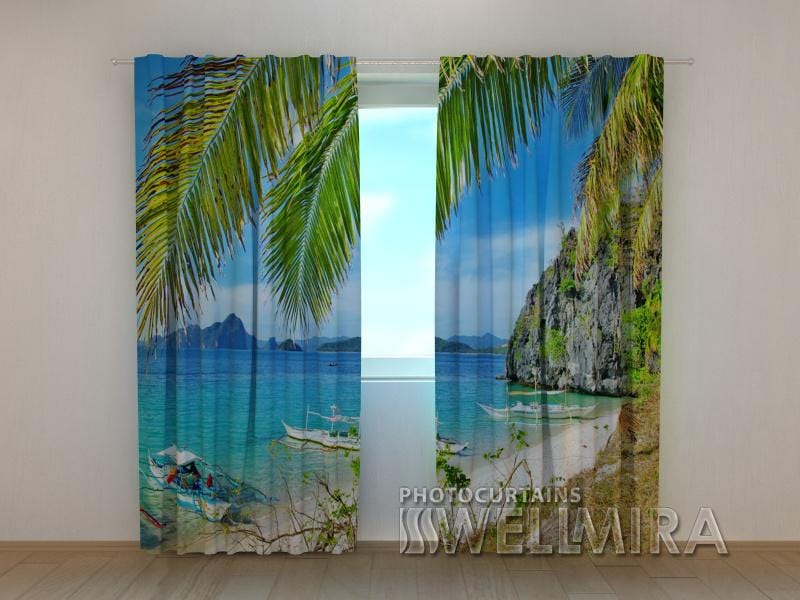 Dienas un nakts aizkari - Smilšu piekraste 180 x 140 cm (2X 90x140 cm) / SCREEN E-interjers.lv