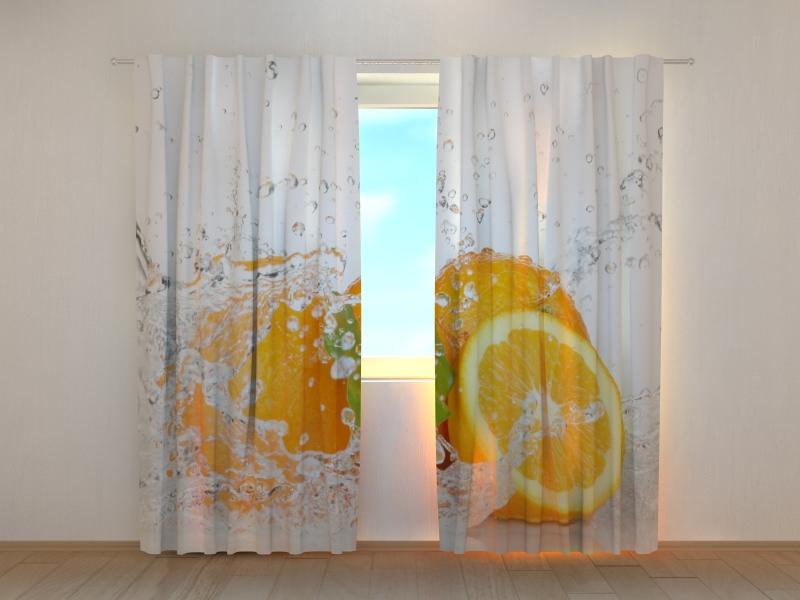 Dienas un nakts aizkari - Sulīgs apelsīns 180 x 140 cm (2X 90x140 cm) / SCREEN E-interjers.lv