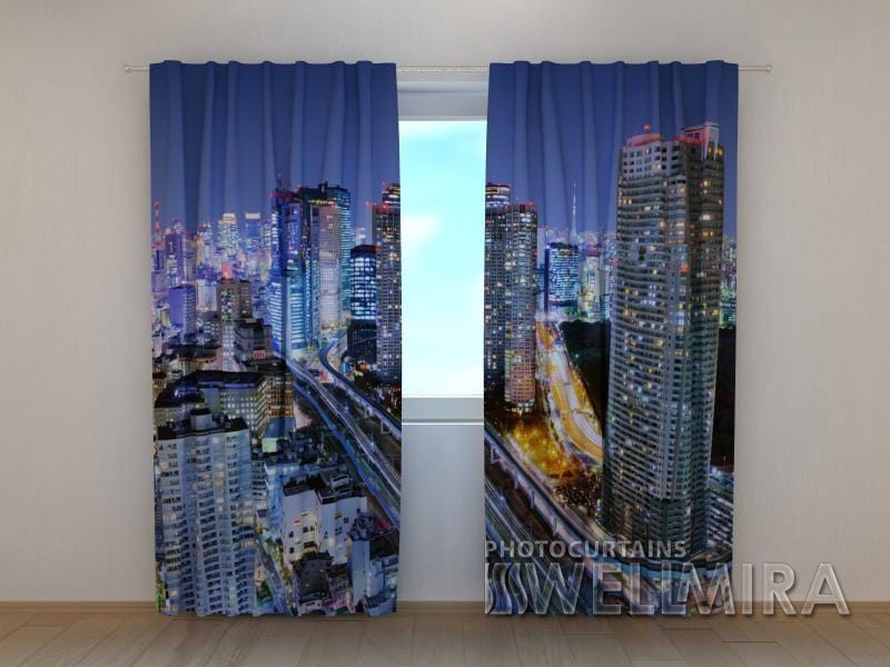 Dienas un nakts aizkari - Vakara Tokija 180 x 140 cm (2X 90x140 cm) / SCREEN E-interjers.lv