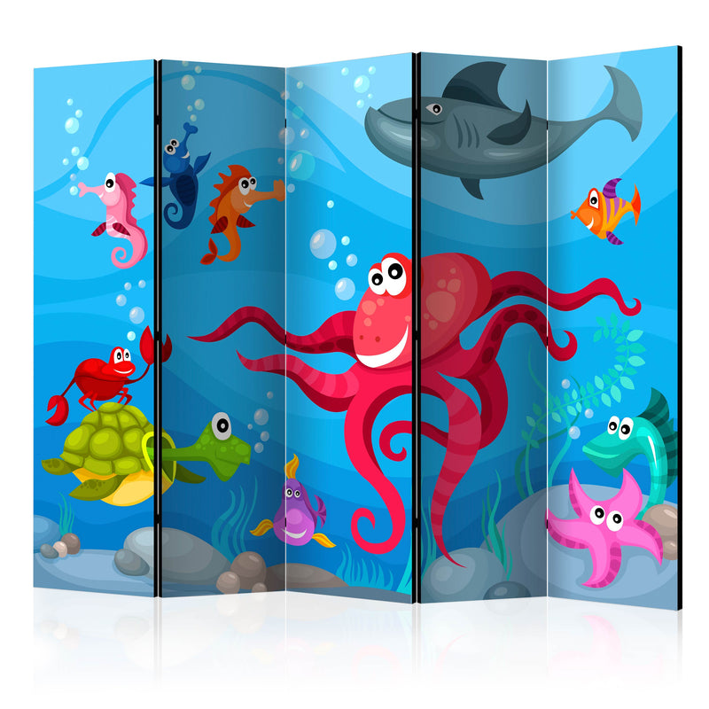 Aizslietnis 5-daļīgs - Astoņkājis un haizivs (225x172cm)