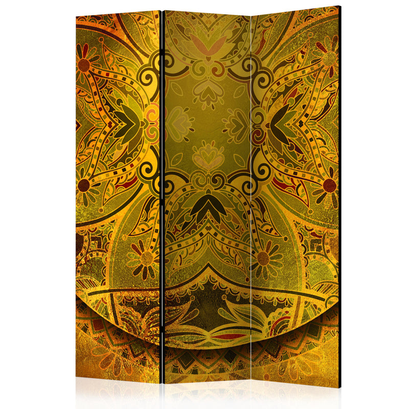 Aizslietnis 3-daļīgs - Mandala - Zelta spēks (135x172cm)