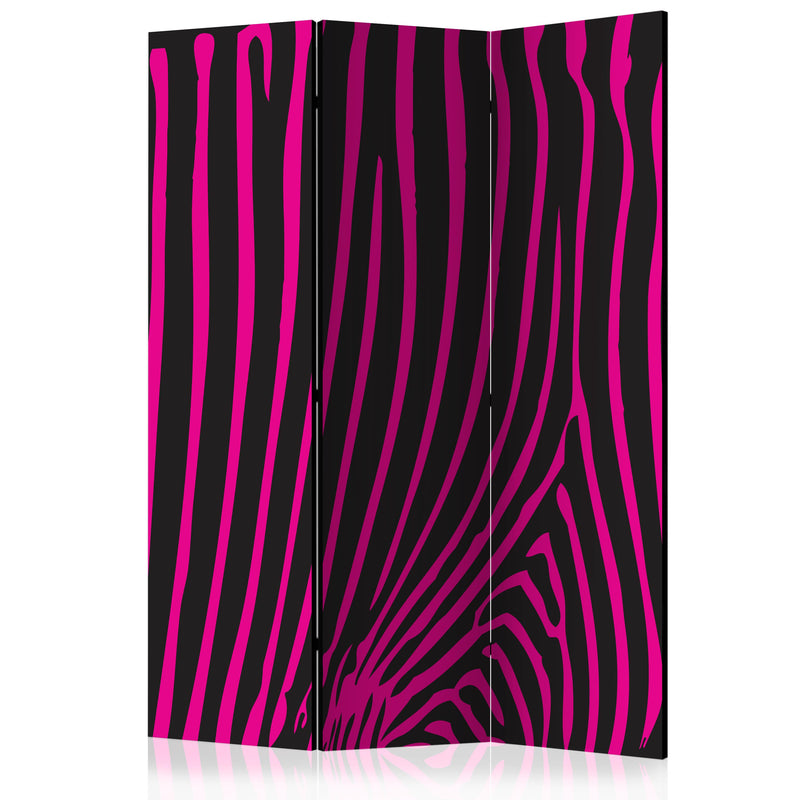 Aizslietnis 3-daļīgs - Zebras raksts (violets) (135x172cm)