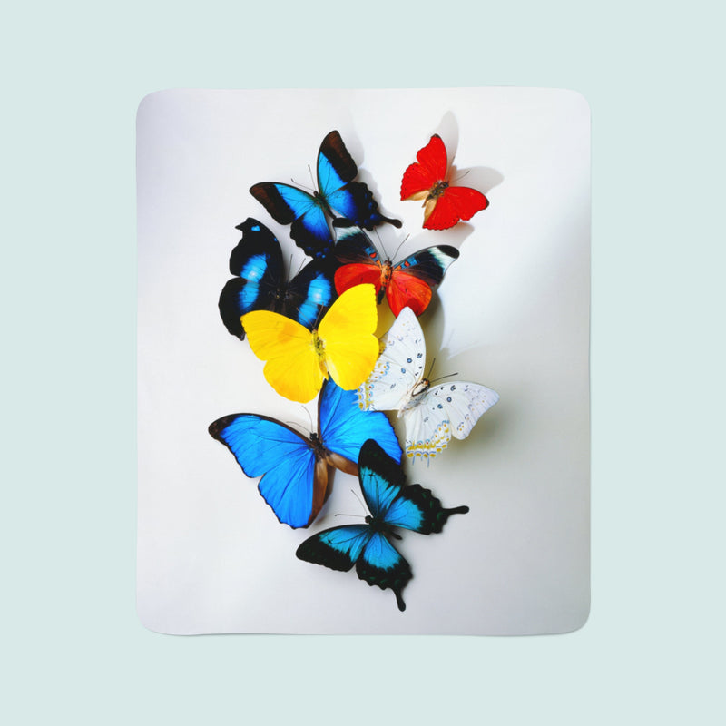 Flīsa pleds Colorful Butterflies E-interjers.lv