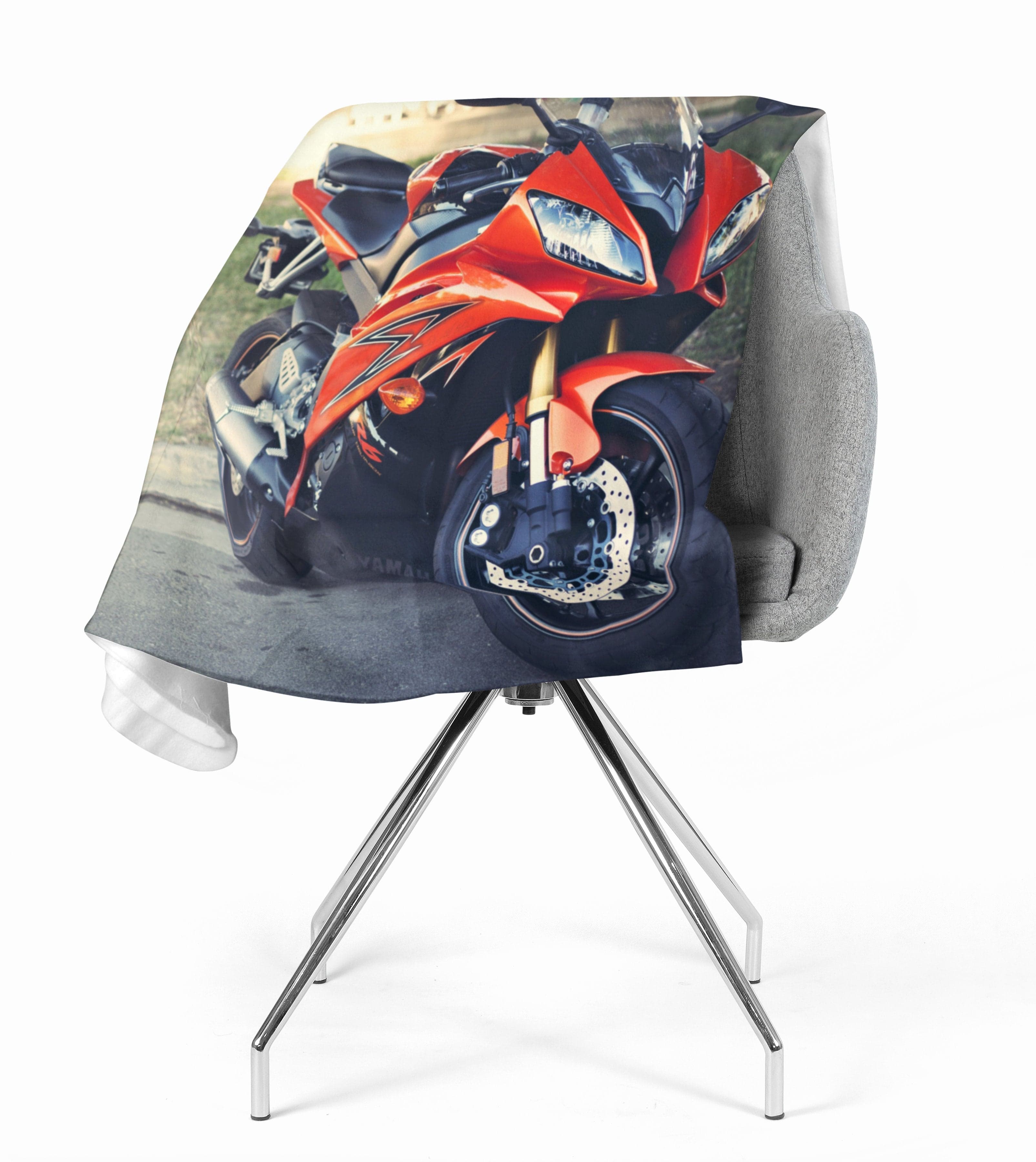 Flīsa pleds Red Motorcycle E-interjers.lv