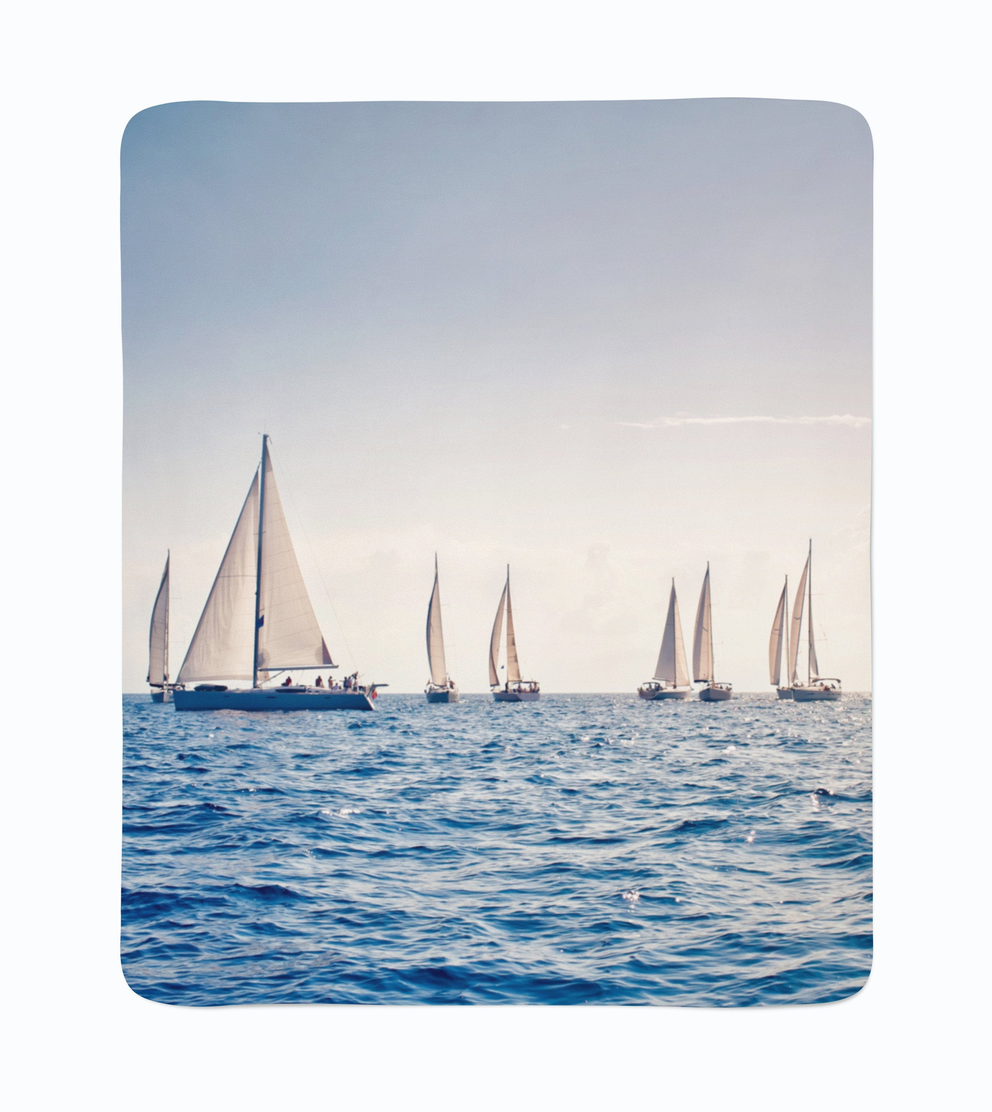 Flīsa pleds Sea and Sailboats E-interjers.lv