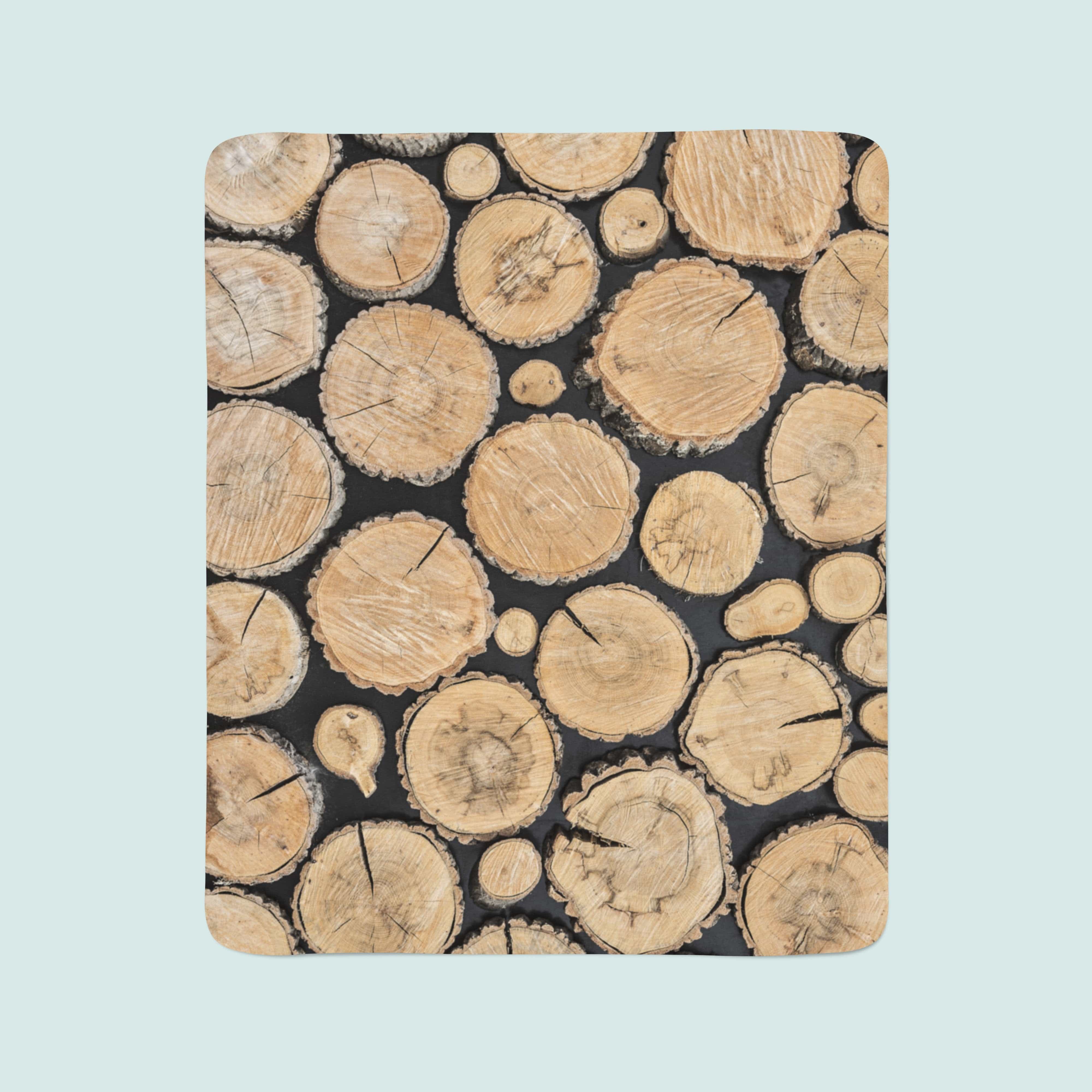 Flīsa pleds Tree Stumps E-interjers.lv