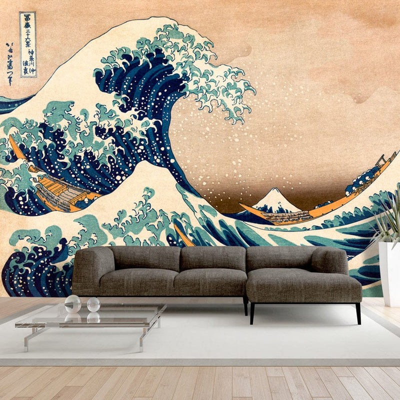 Fototapetes - Hokusai - Lielais vilnis pie Kanagavas (reprodukcija) E-interjers.lv