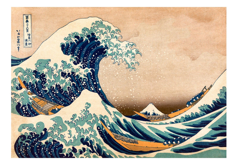 Fototapetes - Hokusai - Lielais vilnis pie Kanagavas (reprodukcija) E-interjers.lv