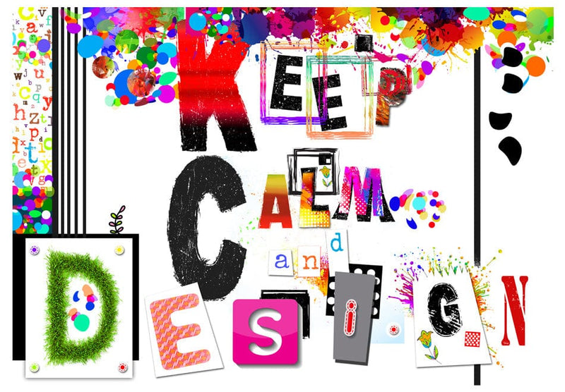 Fototapetes - Keep Calm and Design (saglabāt mieru un veidot) E-interjers.lv