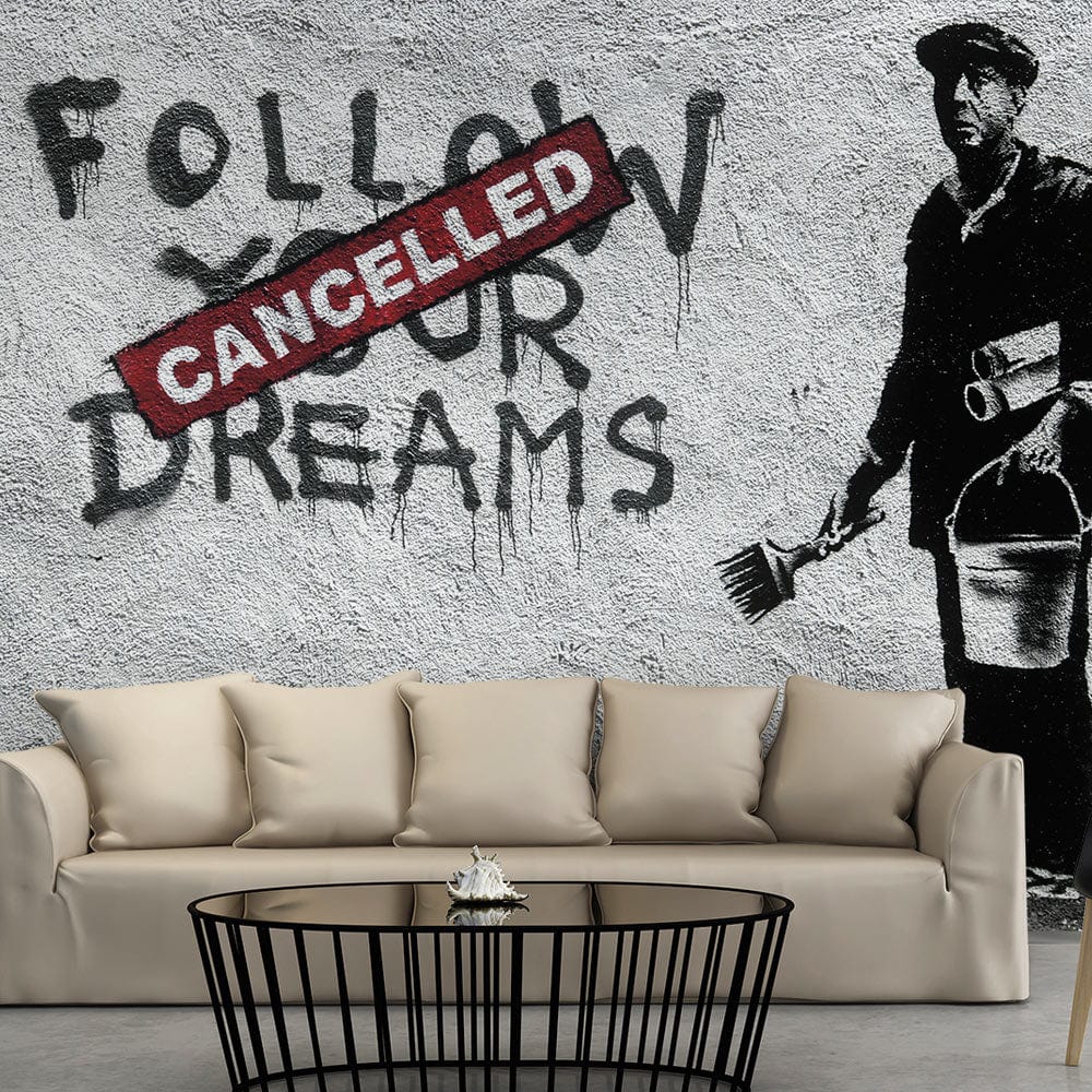 Fototapetes - Sapņi atcelti (Banksy) E-interjers.lv