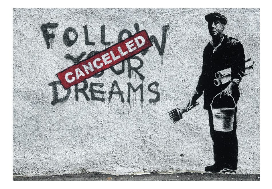 Fototapetes - Sapņi atcelti (Banksy) E-interjers.lv