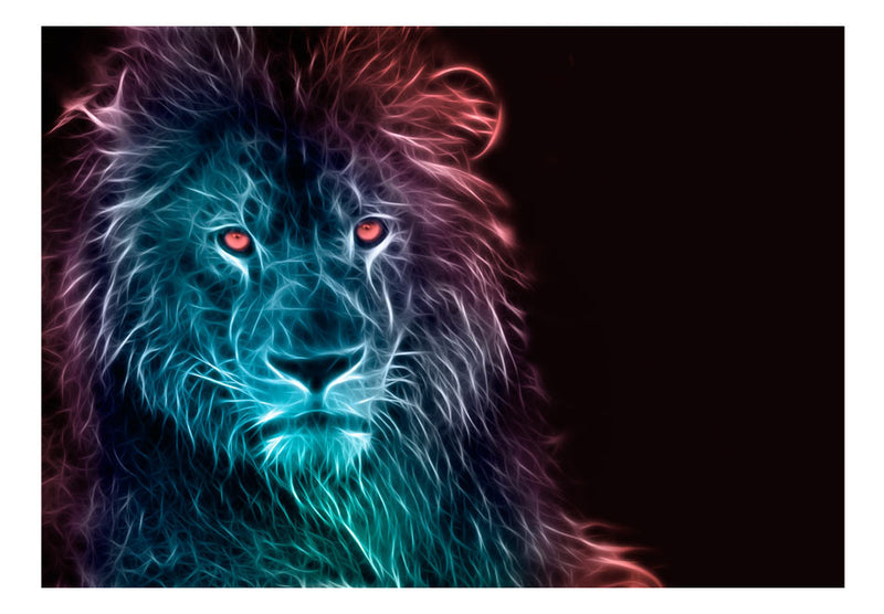 Fototapetes - Abstraktā lauva - varavīksne