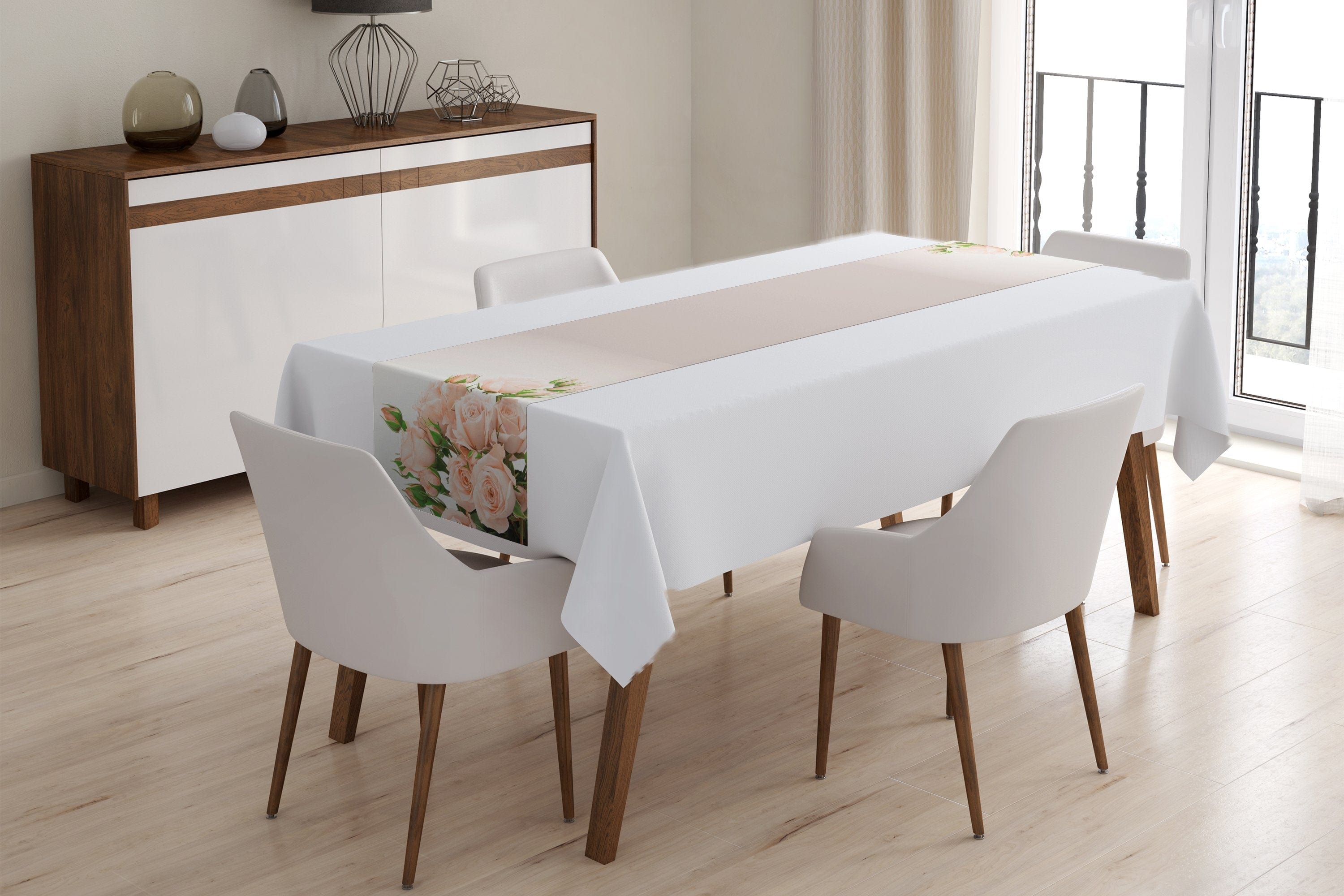 Galda celiņš  Cream Roses Home Trends
