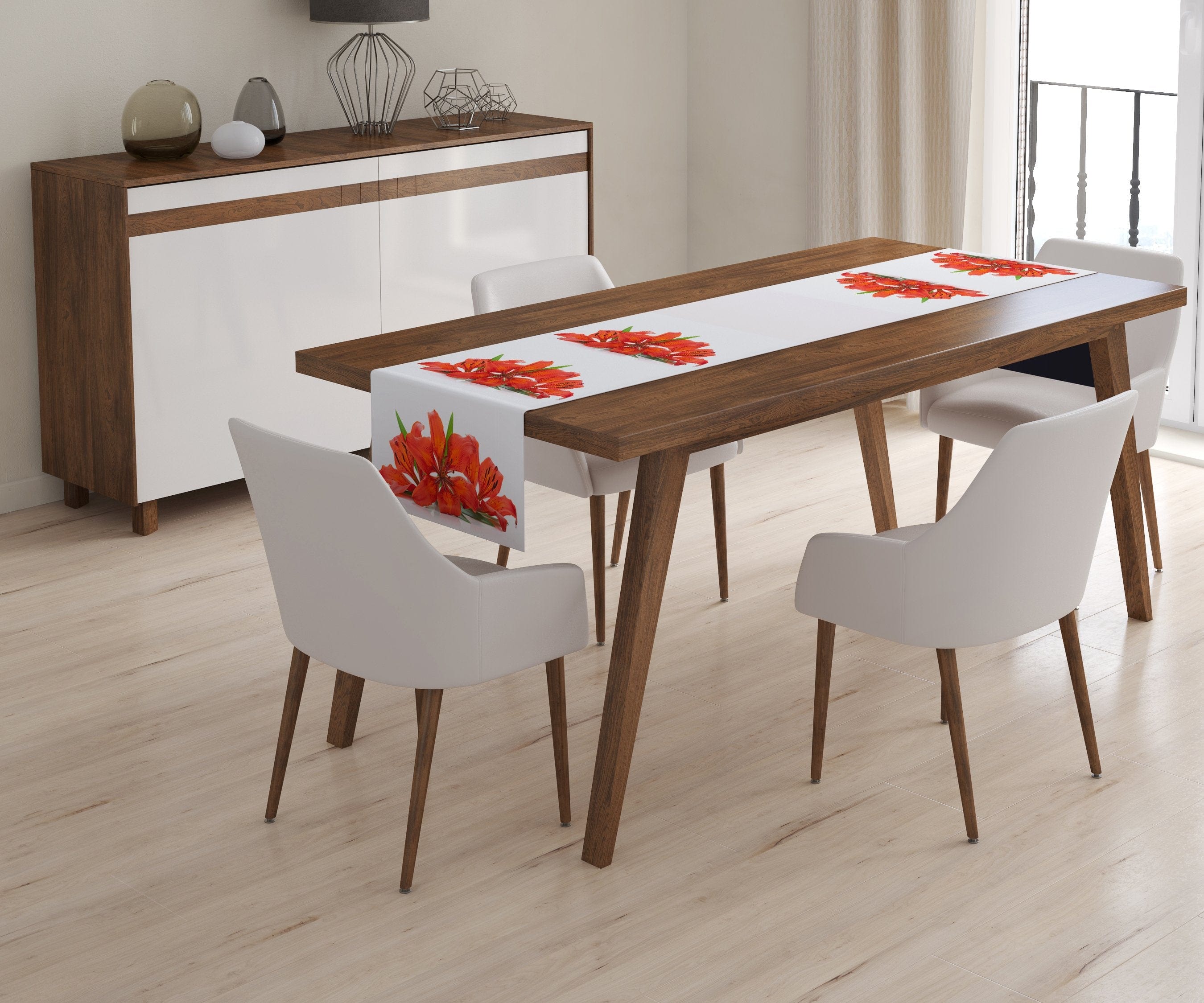 Galda celiņš  Fiery Lilies Home Trends