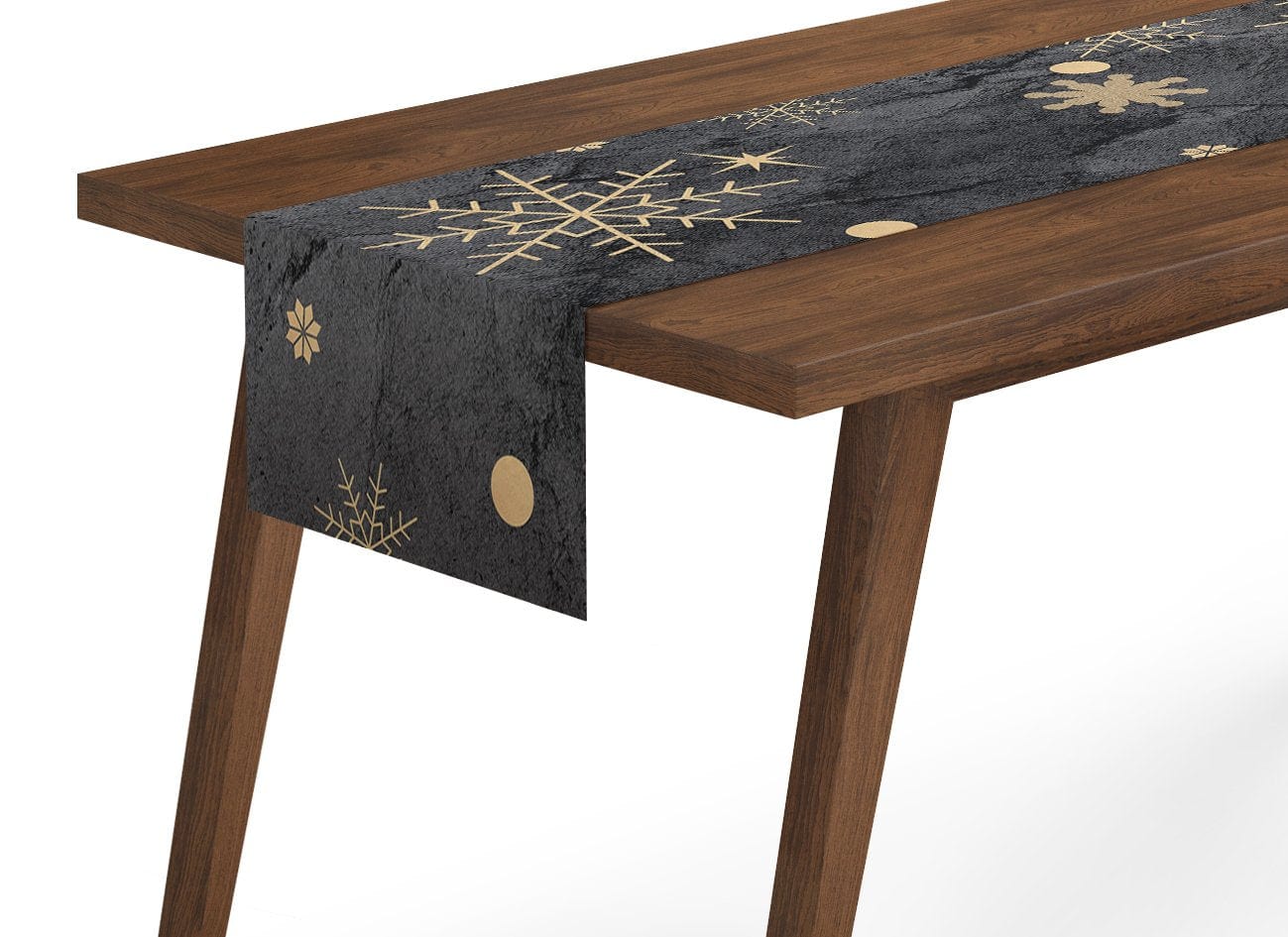 Galda celiņš  Golden Snowflakes 30x100 cm (12"x39") Home Trends