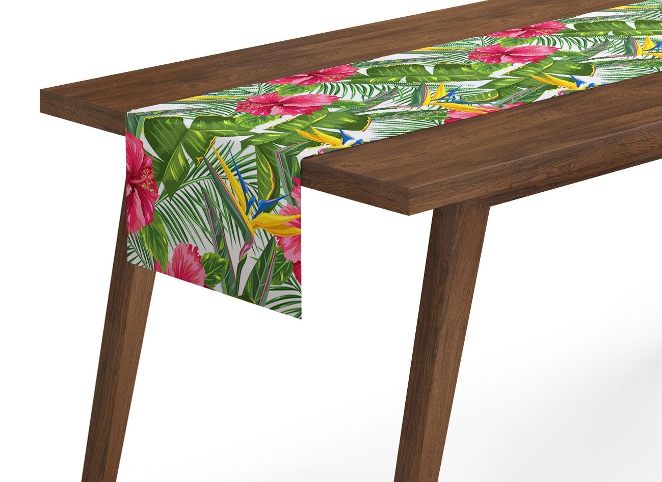 Galda celiņš  Tropical Leaves and Strelitzia 30x100 cm (12"x39") Home Trends