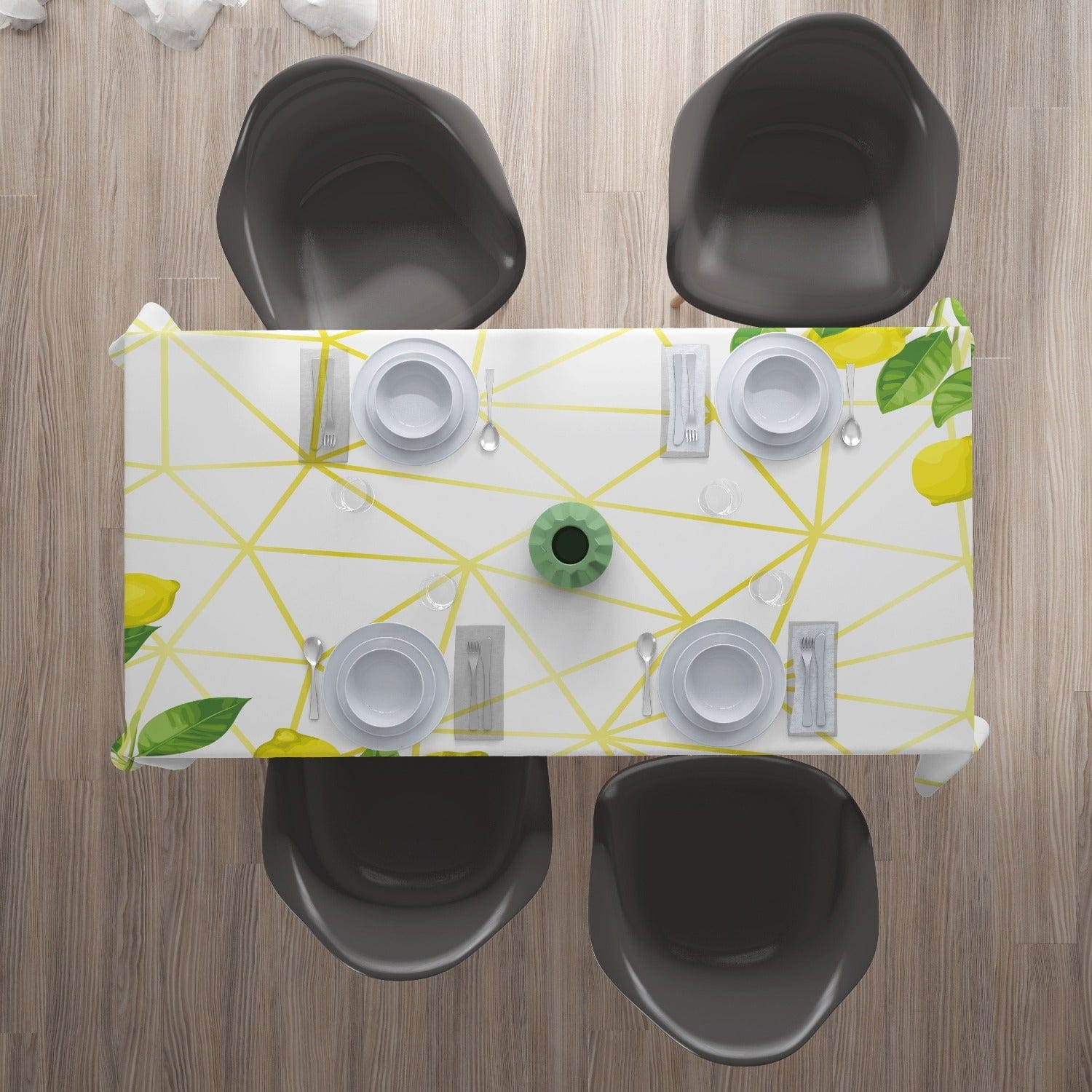 Galdauts - Akvareļu citroni uz zelta raksta Home Trends