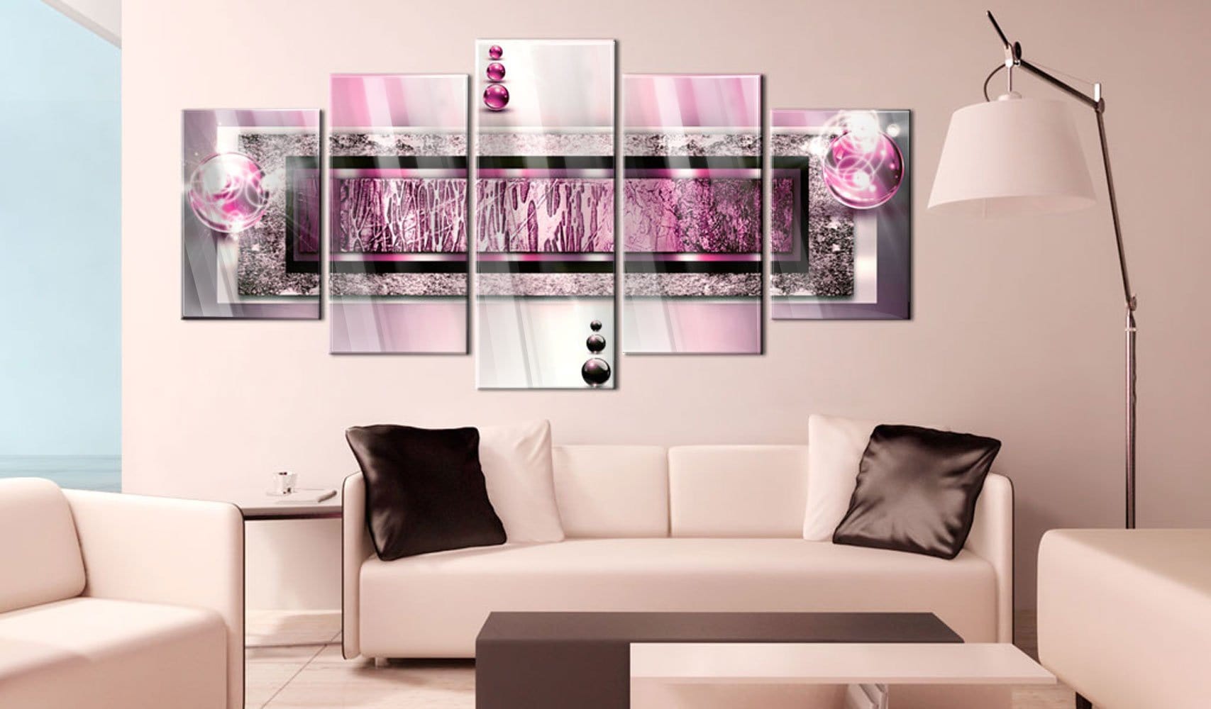 Glezna ar akrila stiklu - Ciklamenu sapnis Home trends