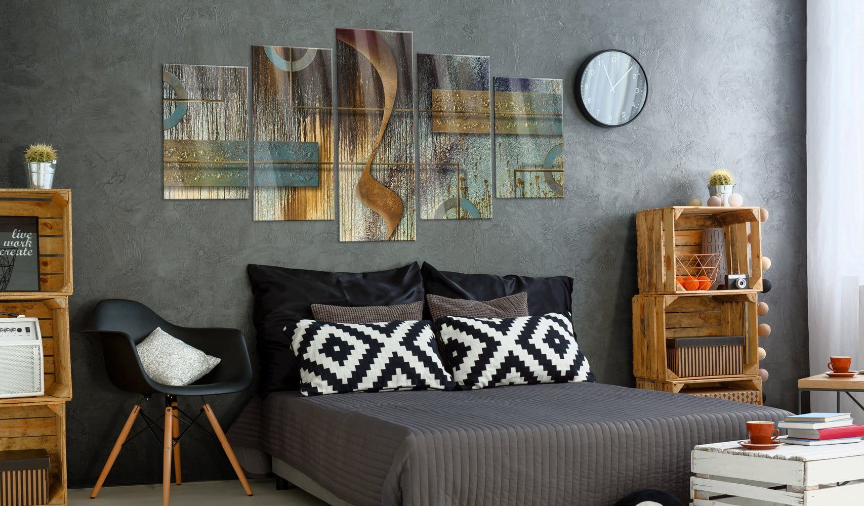 Glezna ar akrila stiklu - Eksotiska nots Home trends