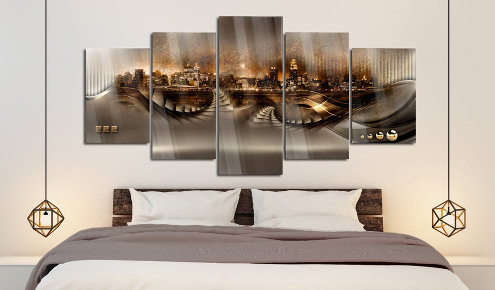 Glezna ar akrila stiklu - Pazudusī pilsēta Home trends