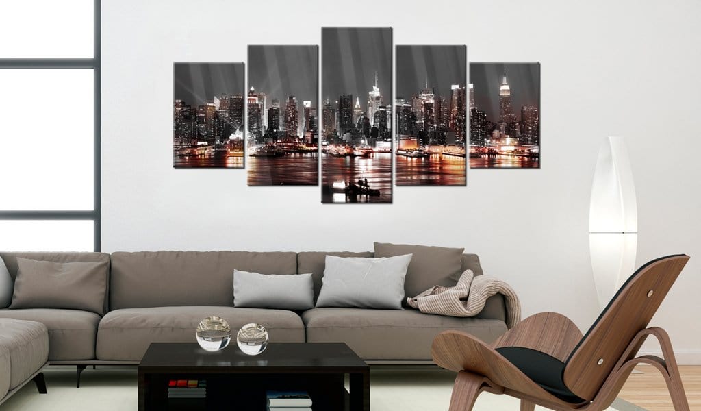 Glezna ar akrila stiklu - Pelēkā pilsēta Home trends