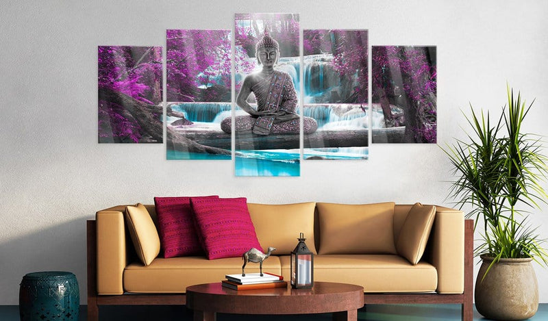 Glezna ar akrila stiklu - Ūdenskritums un Buda Home trends