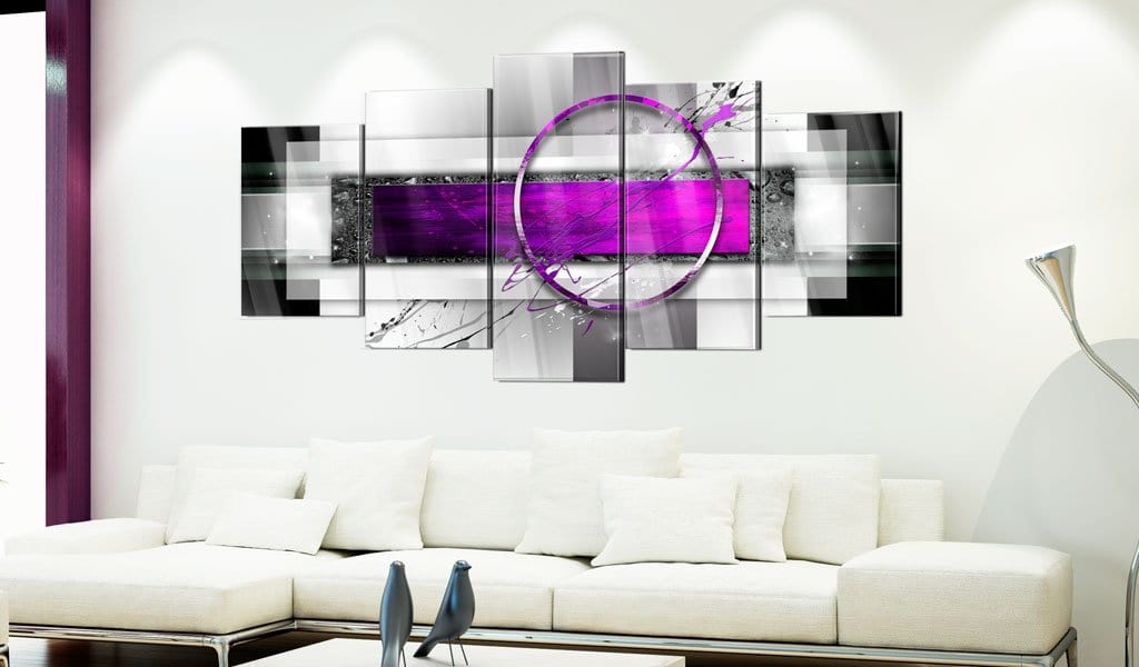 Glezna ar akrila stiklu - Violeta apmale Home trends