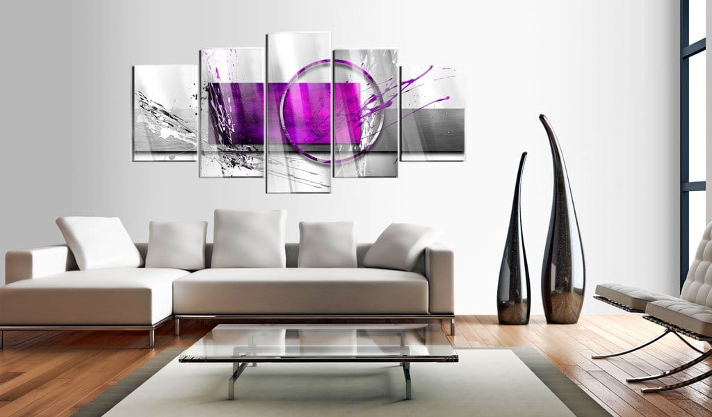 Glezna ar akrila stiklu - Violetā ekspresija Home trends